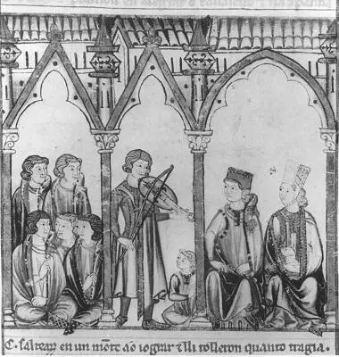 Изображение двора на миниатюре из Cantigas de Santa Maria Влияние - фото 66