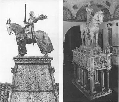 Конные статуи Кангранде делла Скала слева и Бернабо Висконти справа - фото 164