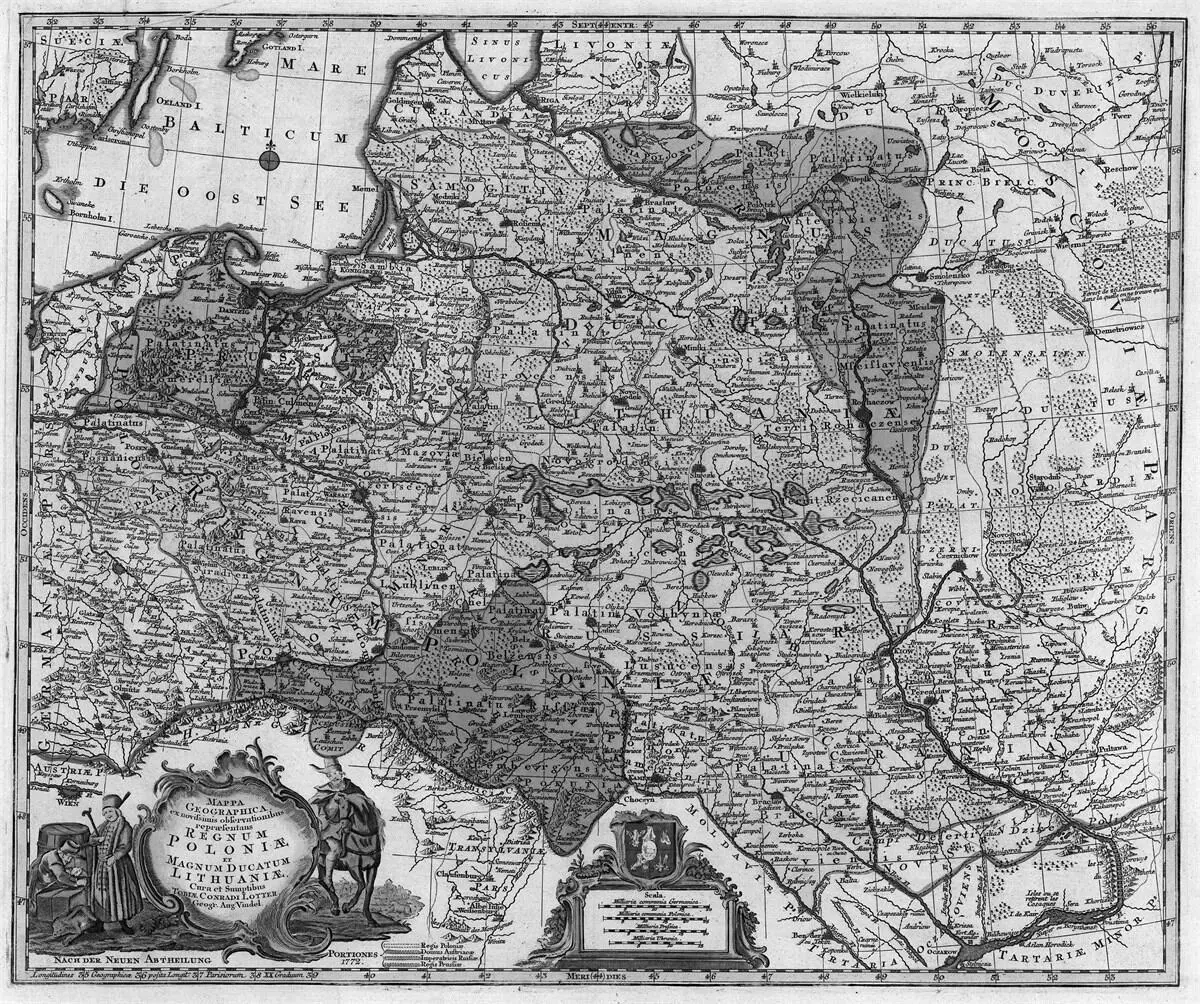 Ил 2 Карта раздел Польши 1772 года Королевство Польша и Великое княжество - фото 1