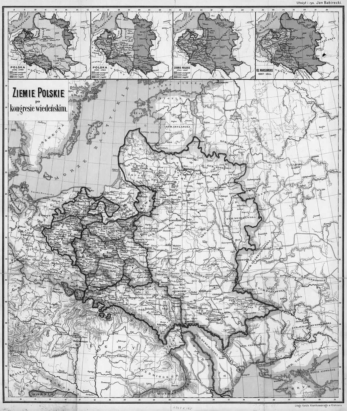 Ил 4 Польские земли после Венского конгресса 1815 Карту составил Ян - фото 3