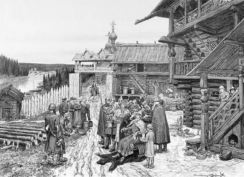 Аполлинарий Васнецов Двор удельного князя 1908 г Государственный - фото 27