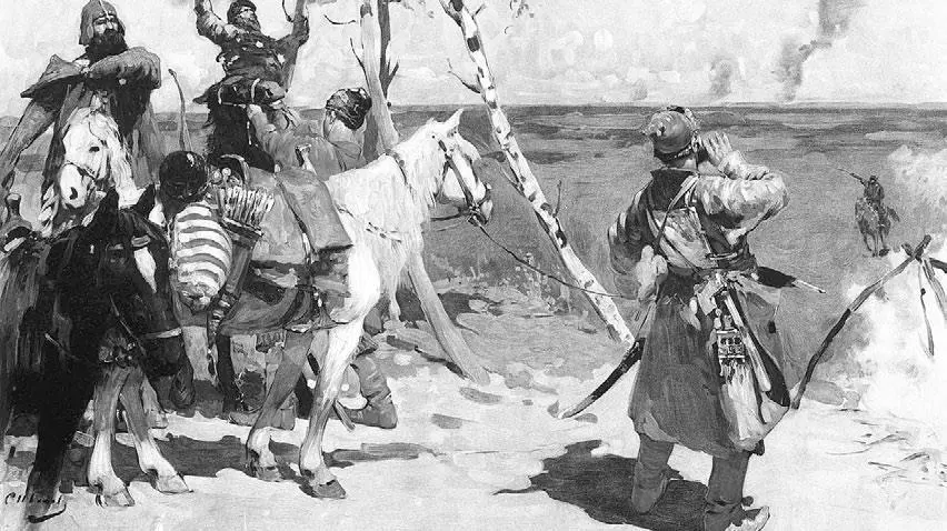 Сергей Иванов На сторожевой границе 1907 г Иллюстрация из брошюры Картины - фото 36
