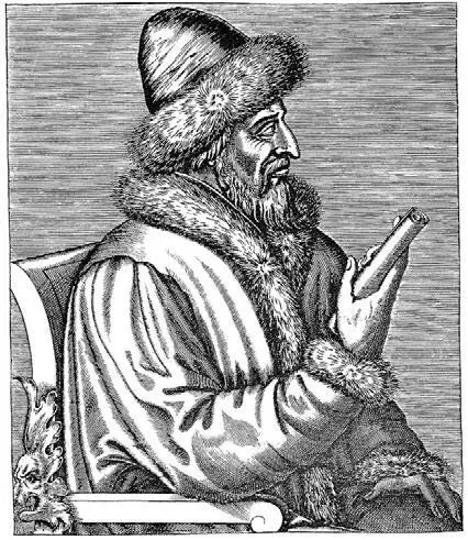Андре Теве Василий III Иванович Гравюра XVI в Женат Василий был дважды - фото 60