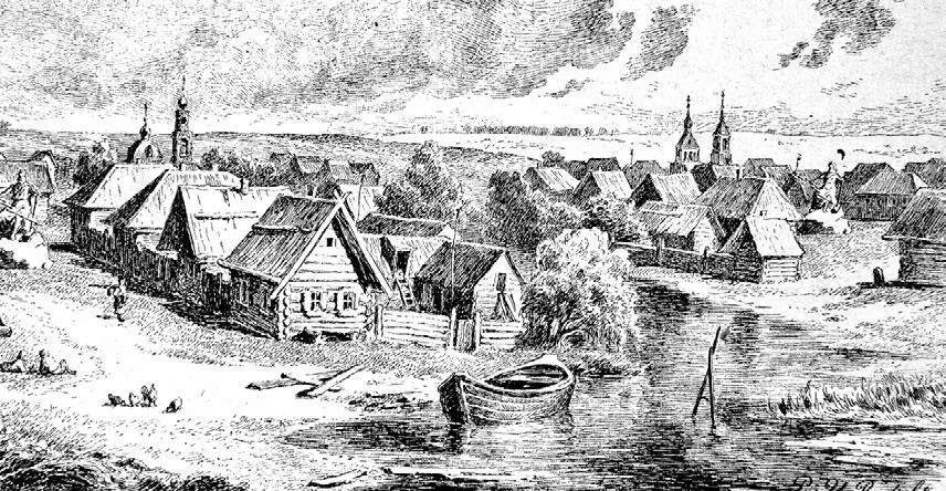 Русская деревня 1888 г Иллюстрация из русского еженедельного журнала Нива - фото 170