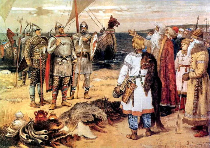 Виктор Васнецов Призвание варягов на Русь Рюрик прибывает в Старую Ладогу со - фото 193