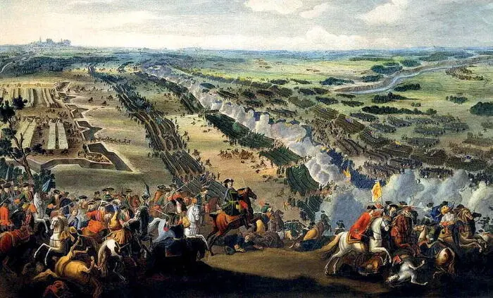 Пьер Мартин Полтавская битва 1726 г Большой Екатерининский дворец Царское - фото 213