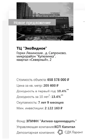 Рисунок 121 Пример ЗПИФа недвижимости на российском рынке Предсказать - фото 46