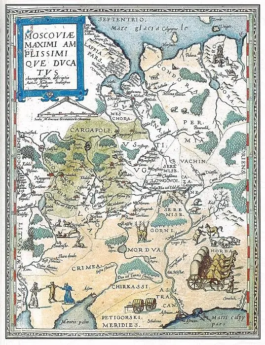 Карта Московии Энтони Дженкинсона 1562 г В 1570 г неугомонный заимодавец - фото 47
