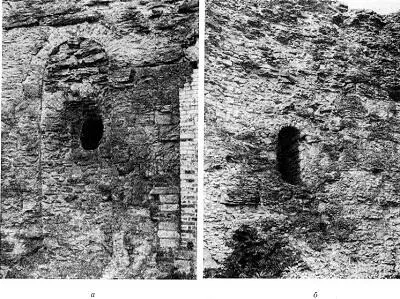 Рис 18 Фрагменты крепости Копорье а дополнительный вход б бойница - фото 71