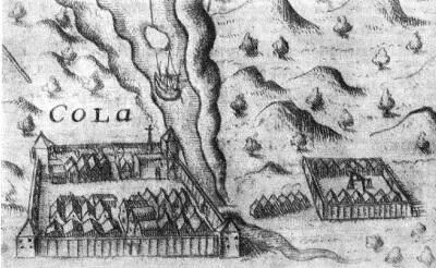 Рис 3 Изображение Кольского острога на гравюре в книге Геррита де Вера 1598 - фото 135