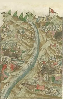 32 Стояние на Угре Позиционная война 1480 г Миниатюра Шумиловского тома - фото 43