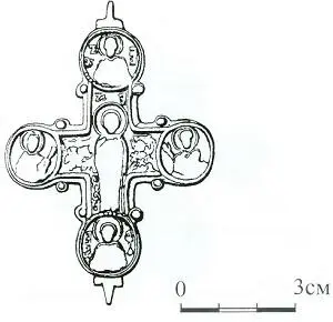 С изображением большого восьмиконечного креста и святых в овальных медальонах с - фото 41