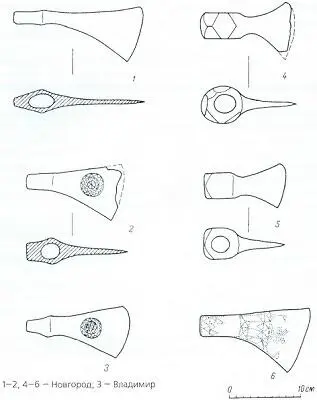 Рис 52 Типы боевых топоров XIV начала XV в Другим видом клинкового оружия - фото 73