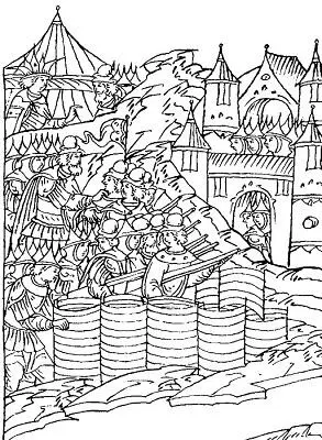 Стрельцы и казаки бьются с казанцами изза тур и тарасов 1552 г Миниатюра из - фото 20