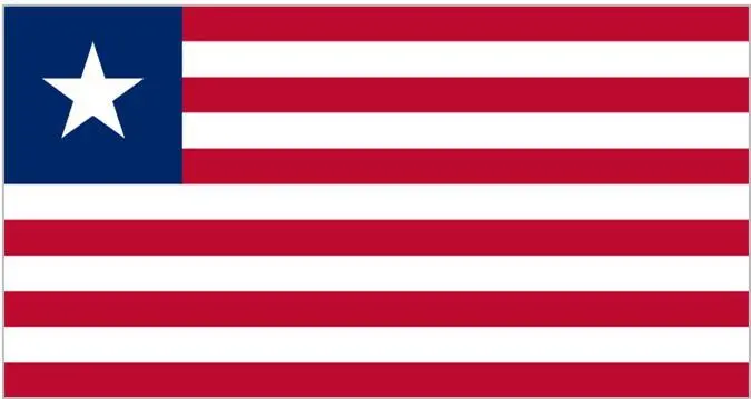 ФЛАГ РЕСПУБЛИКИ ЛИБЕРИЯ УТВЕРЖДЕННЫЙ В 1847 ГОДУ По примеру США В 1822 году - фото 148