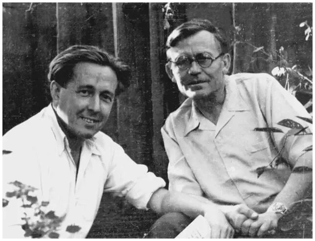 С Николаем Андреевичем Семёновым в Рязани 1957 Николай Иванович Кобозев - фото 53