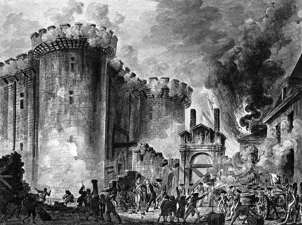 ЖанПьер Уэль Взятие Бастилии 1789 Национальная библиотека Франции Во - фото 92