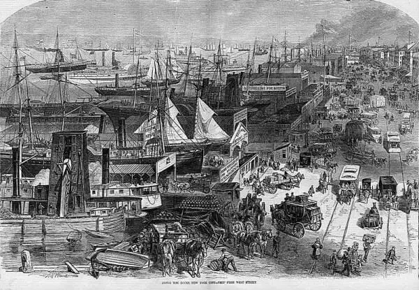 Гавань НьюЙорка ноября 1878 г Эскадра выстроилась двумя дугами Та что - фото 68