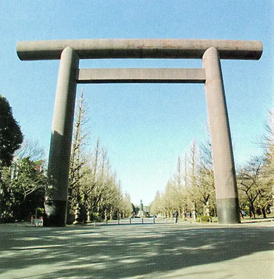 Тории ворота на пути в святилище Ясукуни дзиндзя Тории ворота на пути в - фото 11