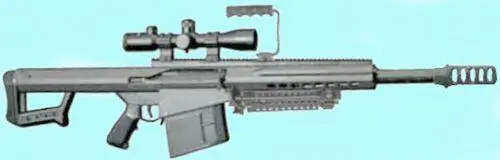 Вариант винтовки Barret XM109 под патрон 2085 мм от гранатомета системы OICW - фото 299