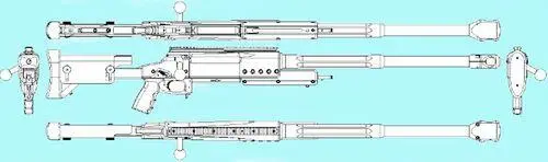 OM50 Nemesis Mk I OM50 Nemesis Mk Iявляется однозарядной моделью винтовки - фото 544