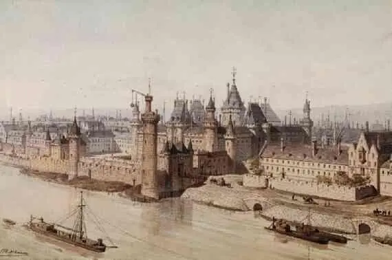 Замок Лувр Реконструкция XIX века авторства Теодора Хоффбауэра 1885 г На - фото 91