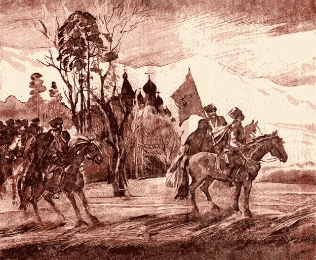 КНИГА III ПОД КРАСНЫМ СТЯГОМ Не черные вороны в стадо солеталися То - фото 25