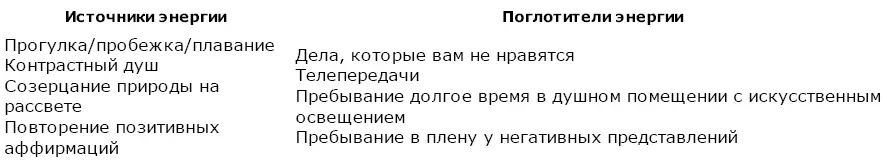 Теперь составьте собственный список Поглотители энергии 1 - фото 69