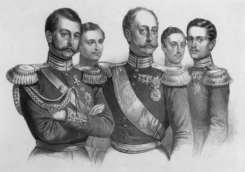 Николай I с сыновьями Николай I с супругой Александрой Федоровной и их дети - фото 54