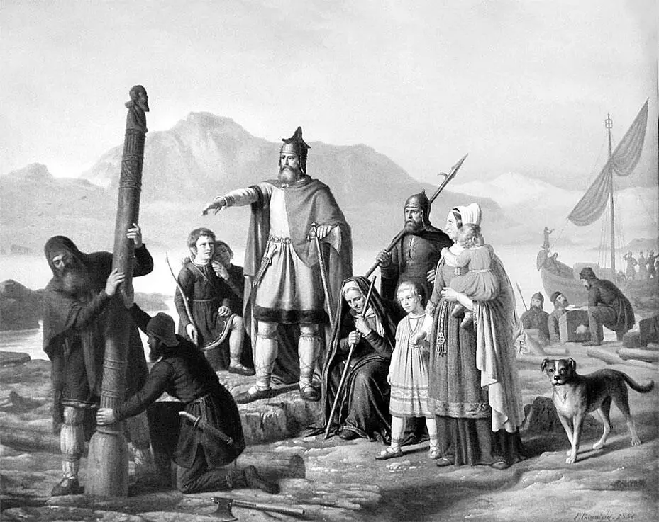 Прибытие Ингольфа в Исландию Худ Иохан Петер Раадсиг 1850 А вот - фото 83
