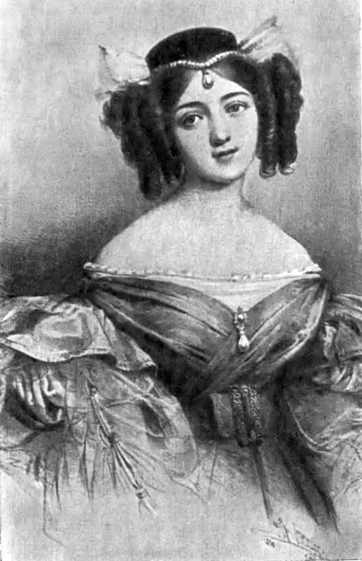 Графиня Юлия Самойлова Гравюра 1830 года Винченцо Беллини Портрет работы - фото 51