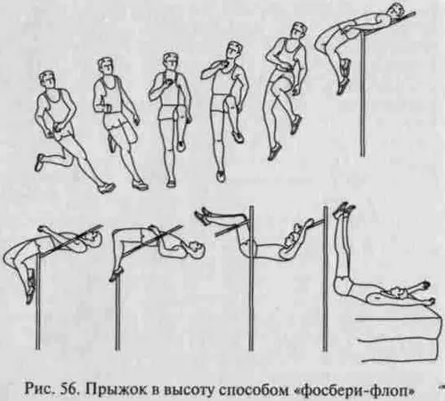 Рис 56 Прыжок в высоту способом фосберифлоп 523 Техника тройного - фото 56