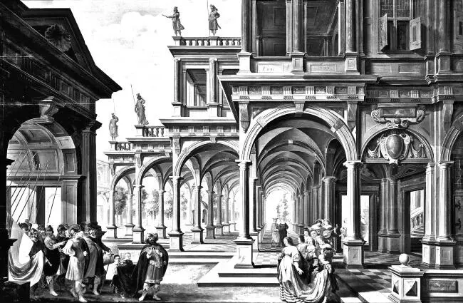 Архитектурное каприччио Художник Дирк ван Дален 1640 г Итак - фото 239