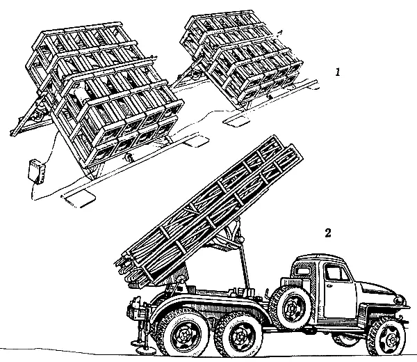 Пусковые установки ракет М30 рамного типа и пусковая установка ракет М30 на - фото 9