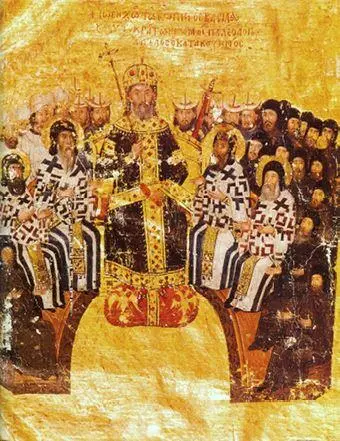 Рис 132 Византийский император Иоанн VI Кантакузин на церковном соборе в - фото 33