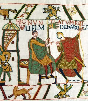 Рис 140 Фрагмент Гобелена из Байе с изображением Вильгельма Завоевателя в - фото 41