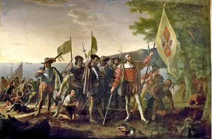 Рис 242 Джон Вандерлин Высадка Колумба на американский берег 1847 - фото 84