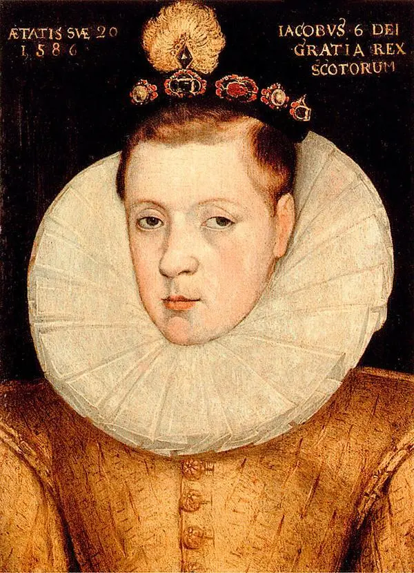 Портрет Якова VI Шотландского впоследствии Якова I Английского 1586 г - фото 43