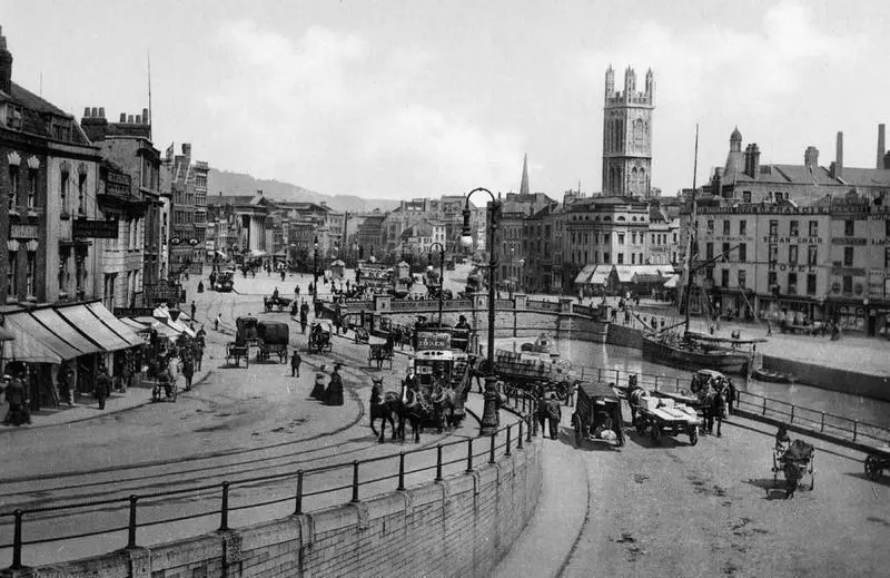Вид на город Бристоль Великобритания ок 1890 года В результате - фото 12