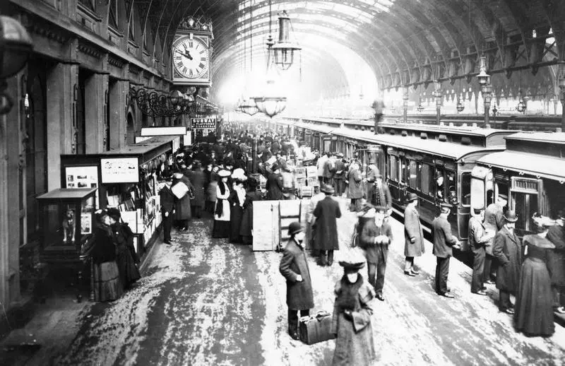 Вокзал ЛондонПаддингтон 1890е годы Королевский мост Альберта 1890е - фото 13