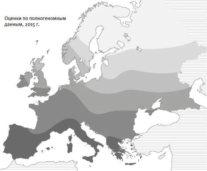 Рис 1бСовременные полногеномные данные показывают что первичный градиент - фото 2