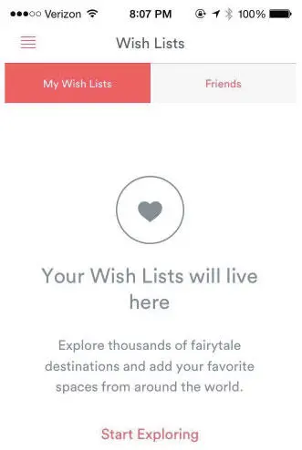 Рис 614 После первого входа в вишлист Airbnb вы видите стильный пустой слой - фото 42
