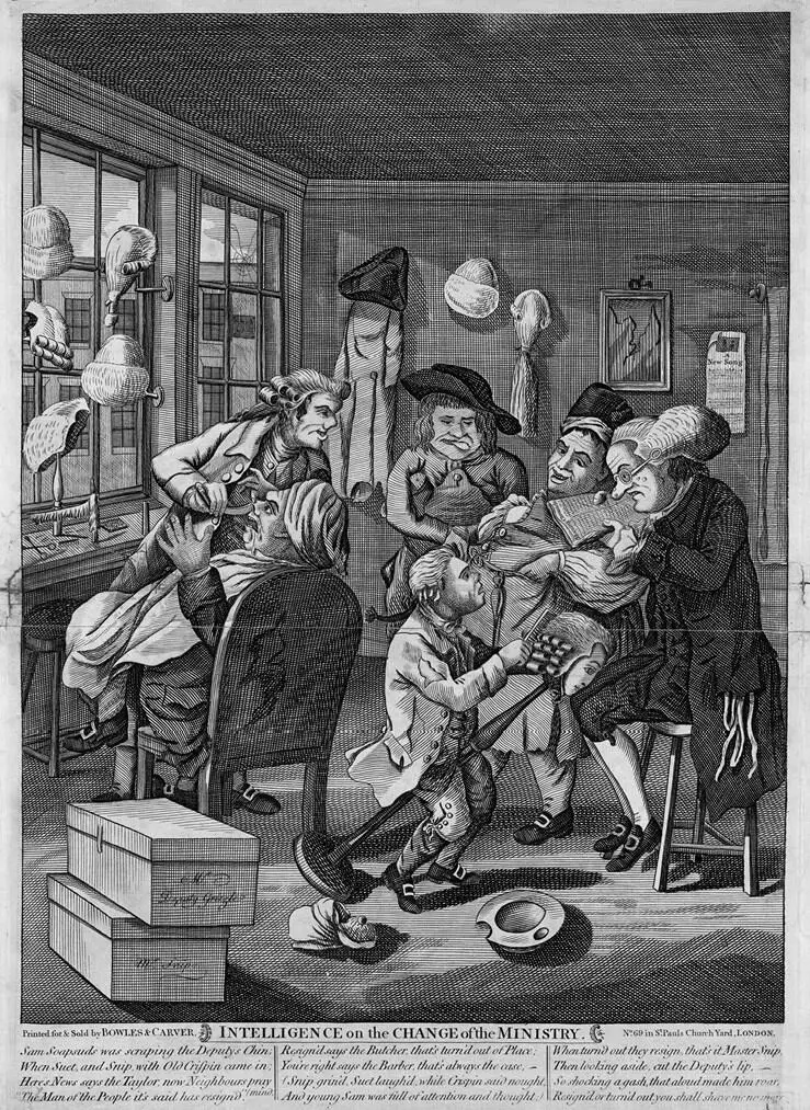 Ил 217 Известия о смене министерства Ок 1782 Здесь цирюльня изображена - фото 56
