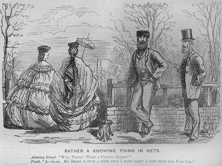 Ил 413 Находчивый господин в сетке Карикатура из журнала Punch 1860 - фото 91