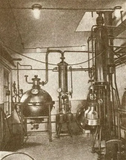Небольшая перегонная установка 1910 г Аммиак можно было использовать не - фото 79