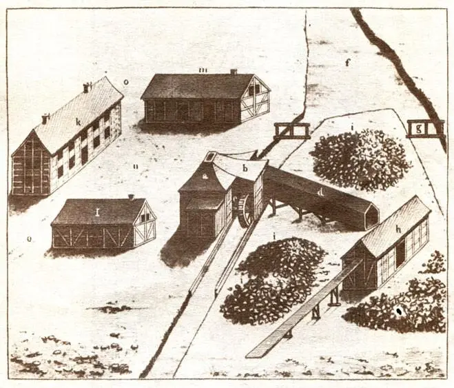 Немецкий металлургический завод с относительно низкой домной ок 1757 г а - фото 34