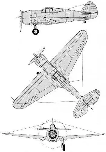 P36A Летнотехнические данные самолета Хок 75A Хок 75A3 Хок 75A4 - фото 106