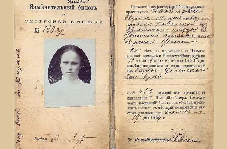 Рис 48 ав Заменительный билет со смотровой книжкой желтый билет - фото 48