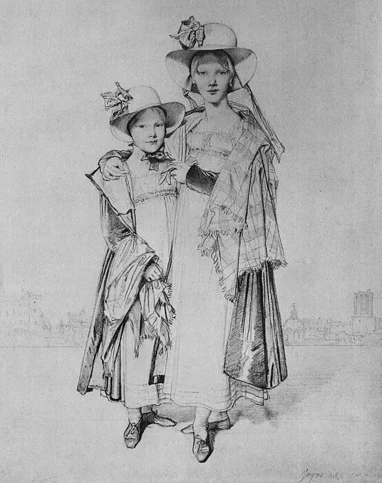 24 Жан Огюст Доминик Энгр Леди Харриет Мэри Монтегю и леди Катрин Каролин - фото 24