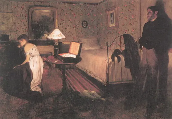 35 Эдгар Дега Интерьер Изнасилование Холст масло 1868 или 1869 год - фото 35